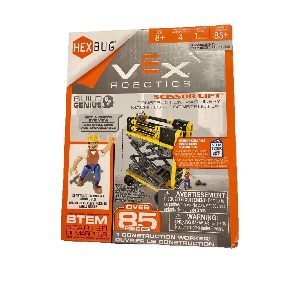 VEX Robotics HEXBUG Scissor Lift Construction Kit – 85+ Pieces STEM Build Set